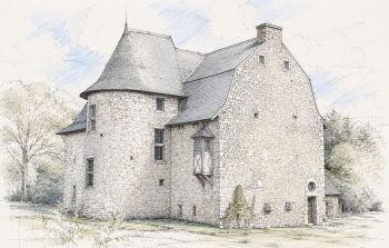 manoirXIV aquarelle
